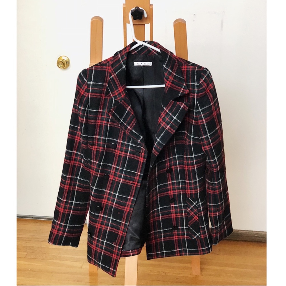 Cabi coat jacket plaid